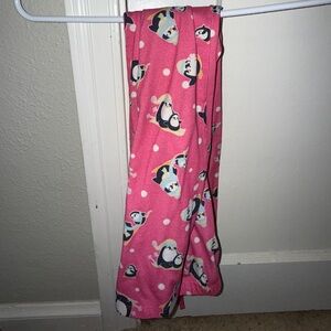 Limited Too Pink Penguin Pajama Bottoms